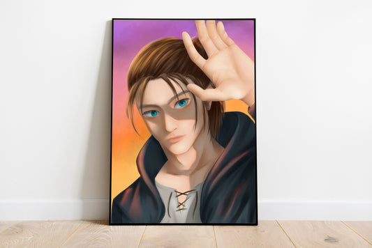 Eren Jaeger Portrait Art Print *MADE TO ORDER*