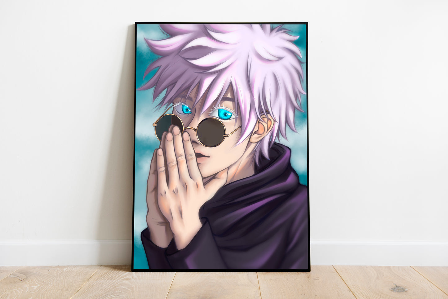 Young Satoru Gojo Portrait Art Print *MADE TO ORDER*