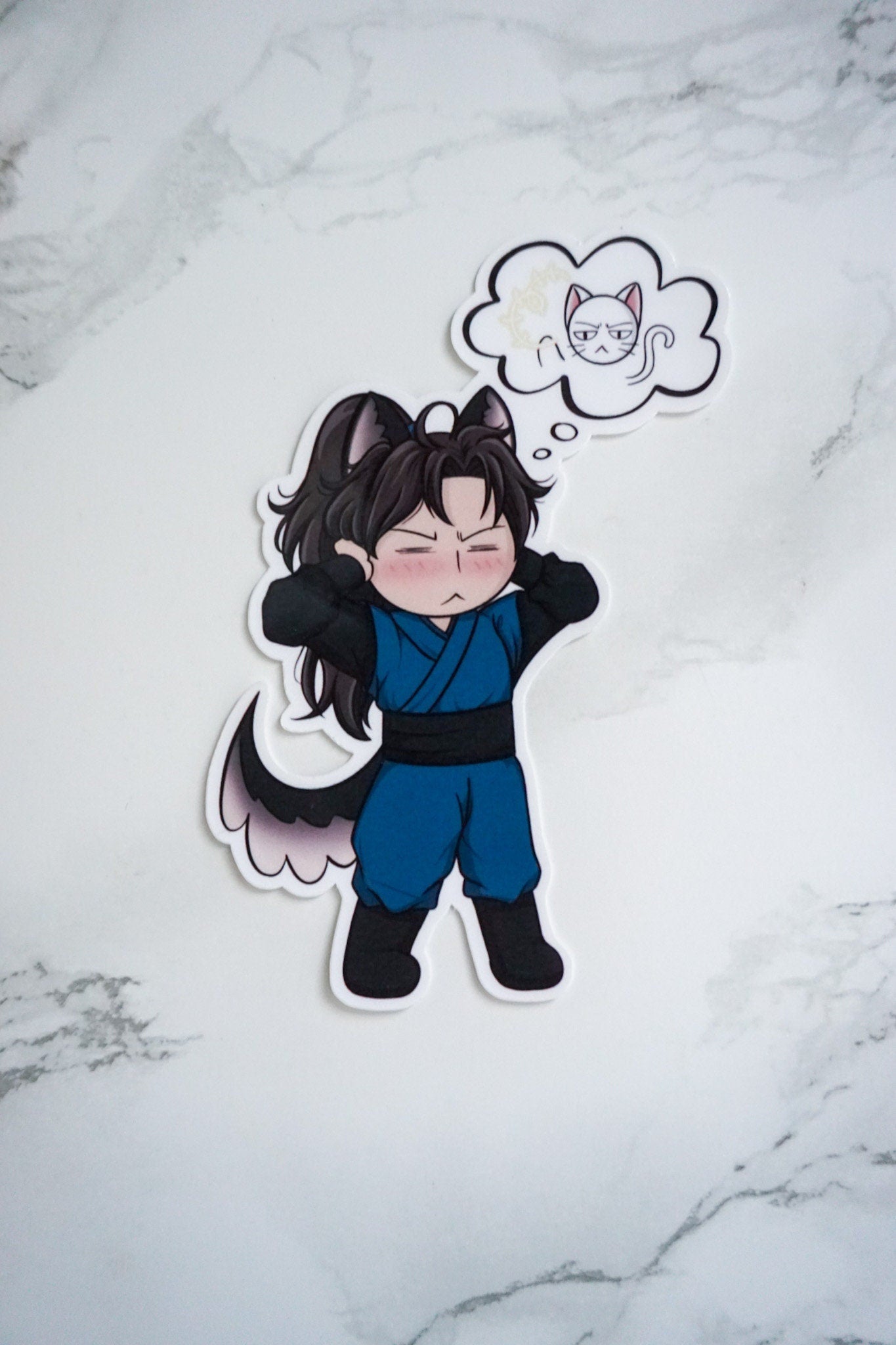 Cute Mo Ran 2.0 / 2HA / Dumb Husky and His White Cat Shizun / Laptop Sticker Decal