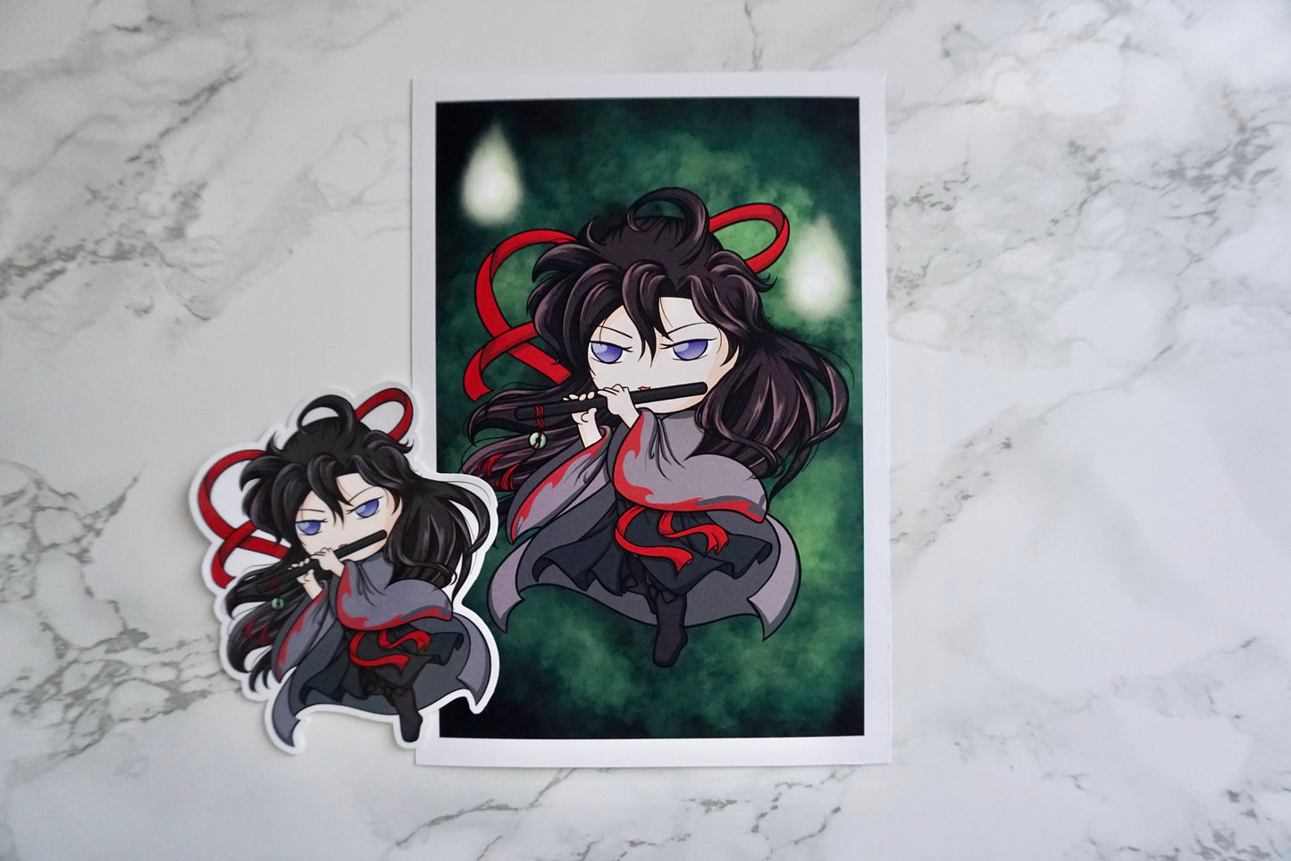 Wei Wuxian Cute Digital Art Print / Modaozushi / Grandmaster of Demonic Cultivation / MDZS *MADE TO ORDER*