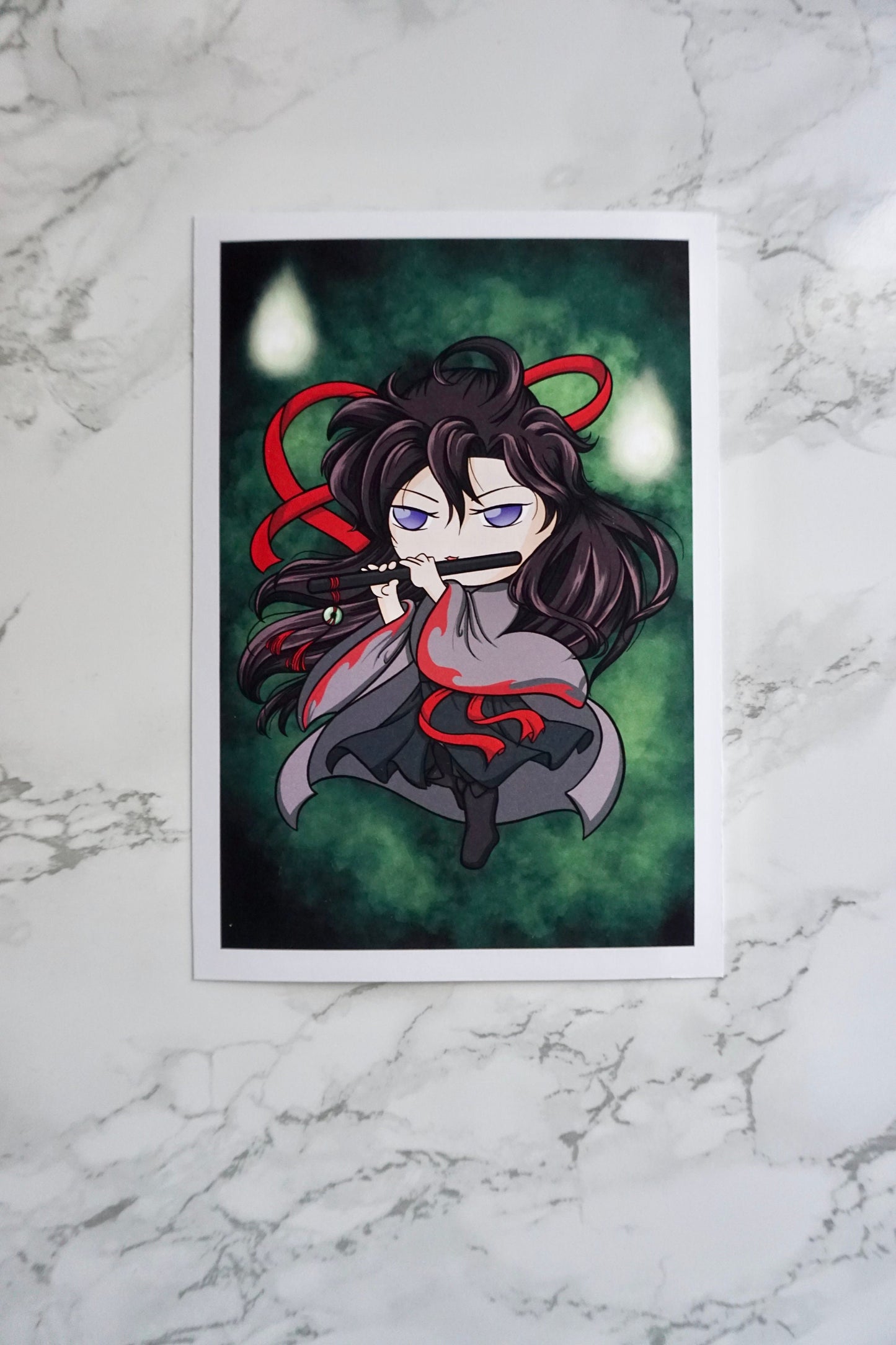 Wei Wuxian Cute Digital Art Print / Modaozushi / Grandmaster of Demonic Cultivation / MDZS *MADE TO ORDER*