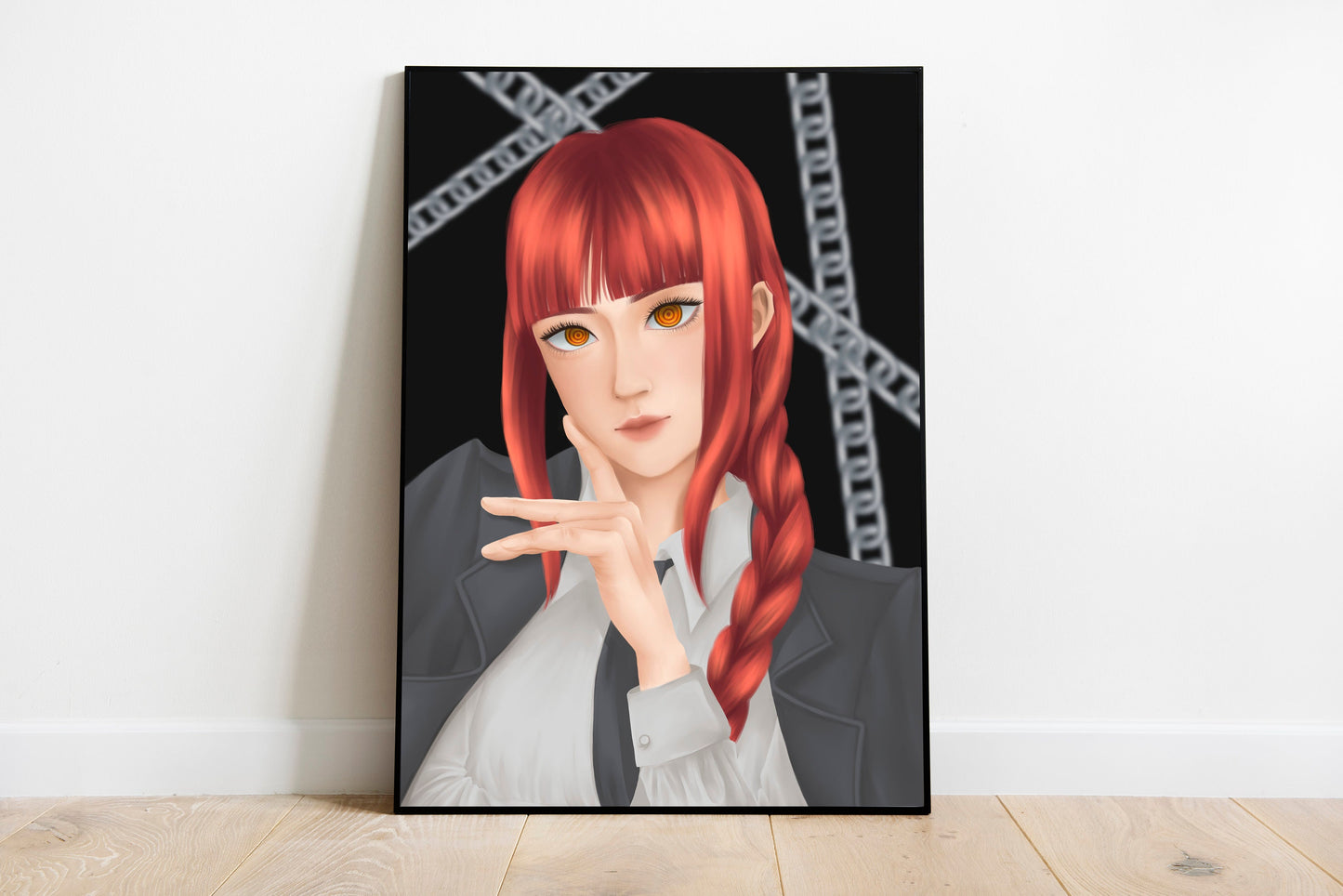 Chainsaw Devil Anime Girl Portrait Art Print *MADE TO ORDER*