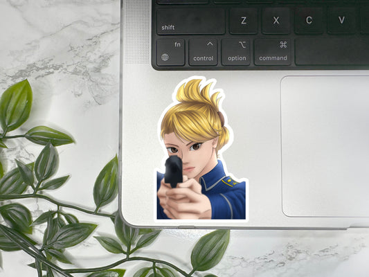 Riza Hawkeye Portrait MATTE Waterproof Sticker / FMA Brotherhood / Fullmetal Alchemist