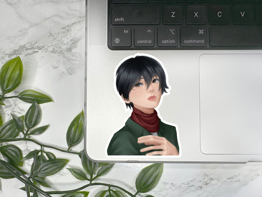 Titan Anime Inspired Girl Portrait MATTE Waterproof Stickers / Laptop Decal