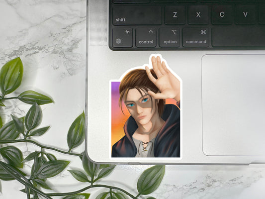 Titan Anime Inspired Portrait MATTE Waterproof Stickers / Laptop Decal