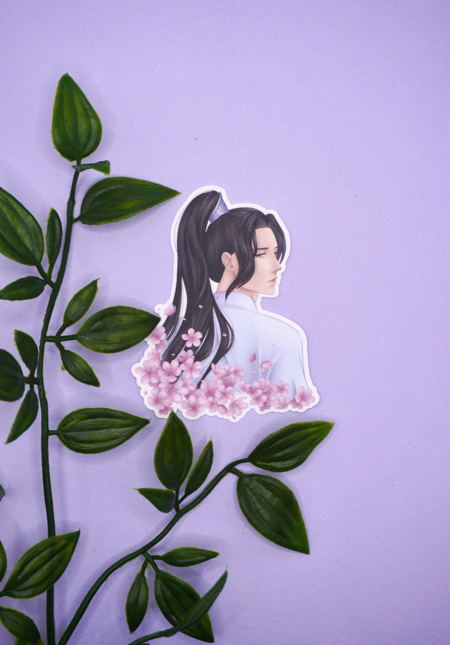 Chu Wanning Portrait Matte Sticker Laptop Decal / ErHa / 2HA / Dumb Husky and His White Cat Shizun / Immortality